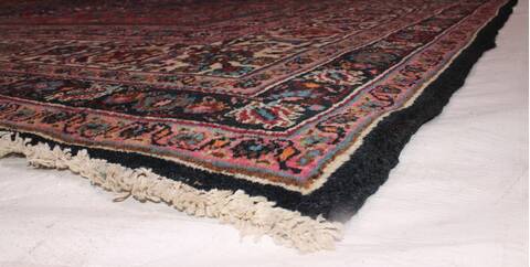 Mashad Purple Hand Knotted 111 X 164  Area Rug 400-17207 Image 6