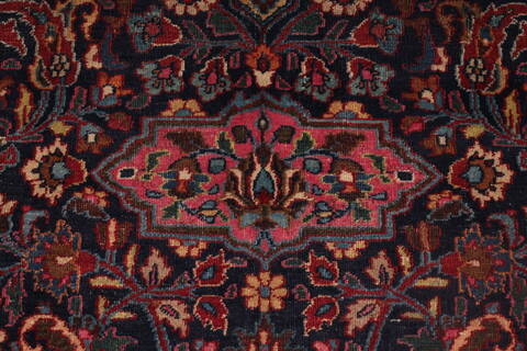 Mashad Purple Hand Knotted 111 X 164  Area Rug 400-17207 Image 8
