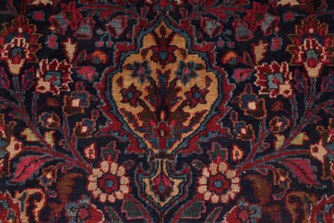 Mashad Purple Hand Knotted 111 X 164  Area Rug 400-17207 Image 9