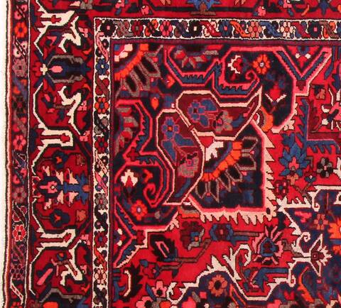 Bakhtiar Red Hand Knotted 102 X 1210  Area Rug 400-17208 Image 21
