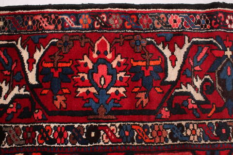 Bakhtiar Red Hand Knotted 102 X 1210  Area Rug 400-17208 Image 6
