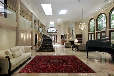 Bakhtiar Red Hand Knotted 102 X 1210  Area Rug 400-17208 Image 3