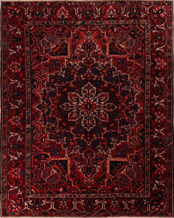 Bakhtiar Red Hand Knotted 102 X 1210  Area Rug 400-17208 Image 0