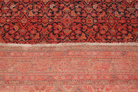 Malayer Red Hand Knotted 83 X 166  Area Rug 400-17212 Image 14
