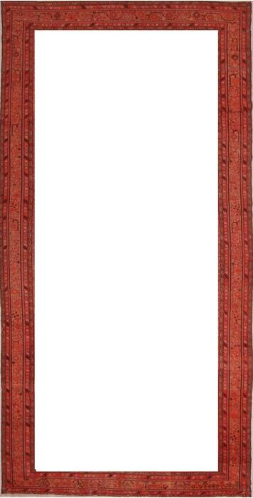 Malayer Red Hand Knotted 83 X 166  Area Rug 400-17212 Image 2