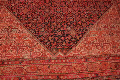 Malayer Red Hand Knotted 83 X 166  Area Rug 400-17212 Image 8