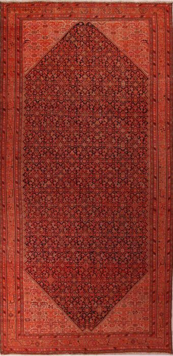 Malayer Red Hand Knotted 83 X 166  Area Rug 400-17212 Image 0