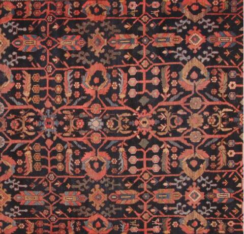 Malayer Blue Hand Knotted 73 X 168  Area Rug 400-17213 Image 1