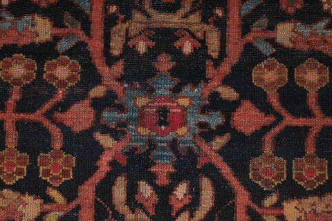 Malayer Blue Hand Knotted 73 X 168  Area Rug 400-17213 Image 7