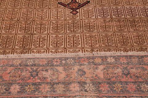 Malayer Beige Hand Knotted 72 X 164  Area Rug 400-17214 Image 11