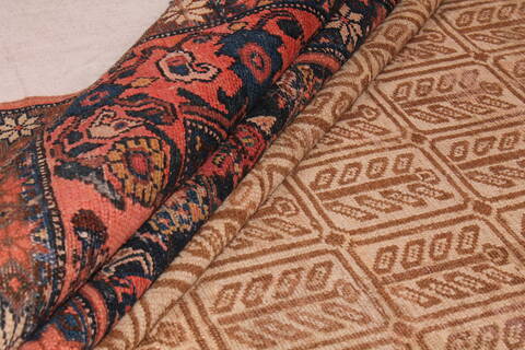 Malayer Beige Hand Knotted 72 X 164  Area Rug 400-17214 Image 1