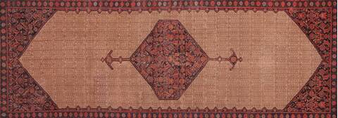 Malayer Beige Hand Knotted 72 X 164  Area Rug 400-17214 Image 3