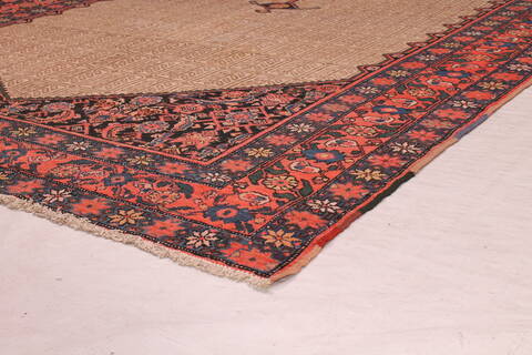 Malayer Beige Hand Knotted 72 X 164  Area Rug 400-17214 Image 6