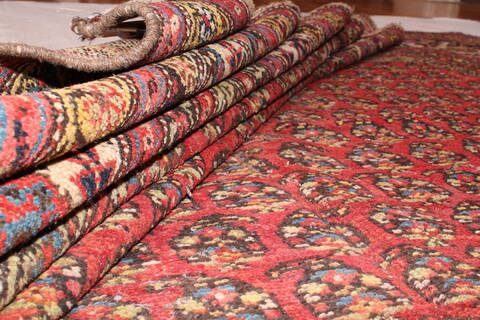 Malayer Red Hand Knotted 76 X 161  Area Rug 400-17217 Image 12