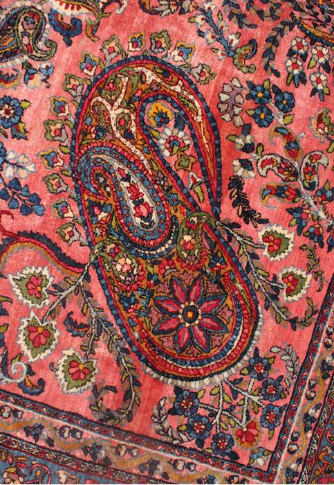 Kerman Purple Hand Knotted 87 X 119  Area Rug 400-17219 Image 15