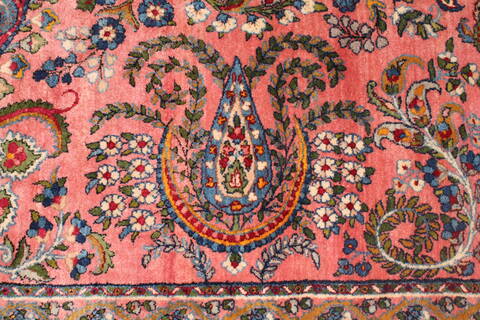 Kerman Purple Hand Knotted 87 X 119  Area Rug 400-17219 Image 17