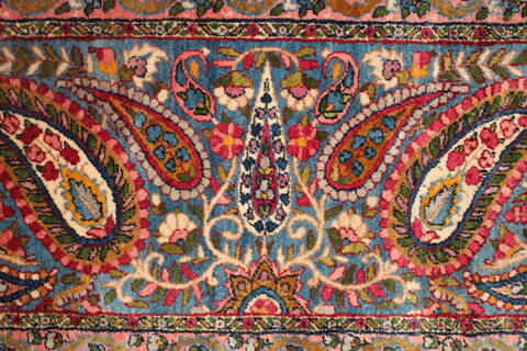Kerman Purple Hand Knotted 87 X 119  Area Rug 400-17219 Image 19