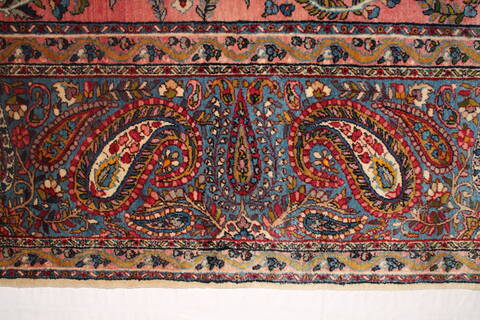 Kerman Purple Hand Knotted 87 X 119  Area Rug 400-17219 Image 21