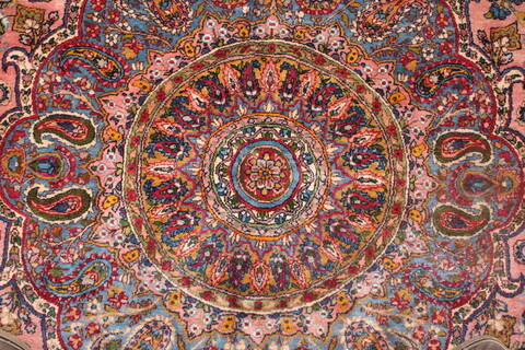 Kerman Purple Hand Knotted 87 X 119  Area Rug 400-17219 Image 11