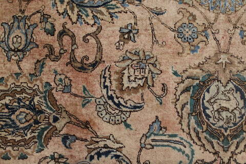 Tabriz Purple Hand Knotted 116 X 1411  Area Rug 400-17220 Image 15