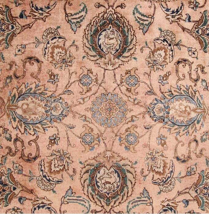 Tabriz Purple Hand Knotted 116 X 1411  Area Rug 400-17220 Image 1