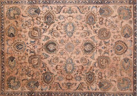 Tabriz Purple Hand Knotted 116 X 1411  Area Rug 400-17220 Image 2