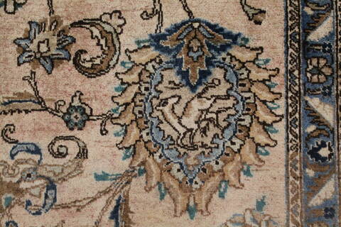 Tabriz Purple Hand Knotted 116 X 1411  Area Rug 400-17220 Image 4