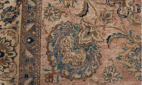Tabriz Purple Hand Knotted 116 X 1411  Area Rug 400-17220 Image 9
