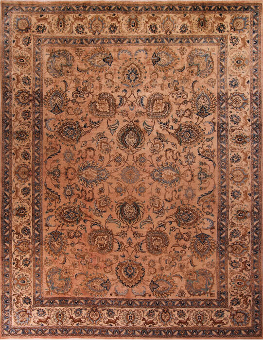 Tabriz Purple Hand Knotted 116 X 1411  Area Rug 400-17220 Image 0