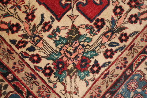 Khoy Red Hand Knotted 94 X 126  Area Rug 400-17230 Image 14