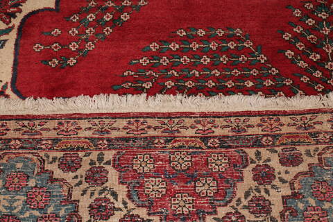 Khoy Red Hand Knotted 94 X 126  Area Rug 400-17230 Image 19