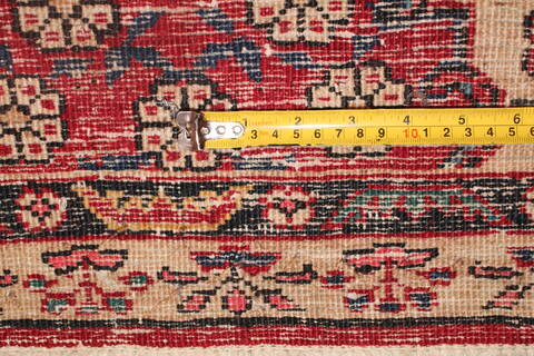Khoy Red Hand Knotted 94 X 126  Area Rug 400-17230 Image 20