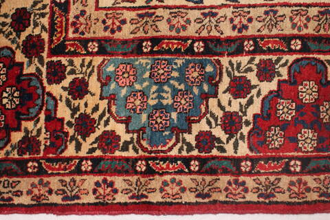 Khoy Red Hand Knotted 94 X 126  Area Rug 400-17230 Image 5