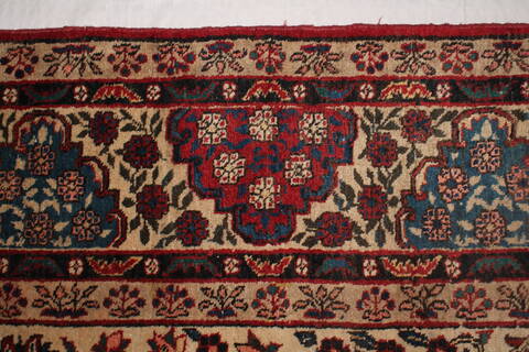 Khoy Red Hand Knotted 94 X 126  Area Rug 400-17230 Image 6