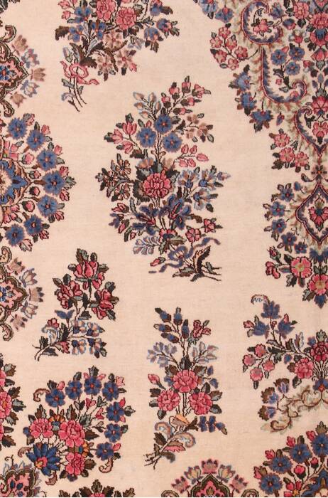 Kerman White Hand Knotted 911 X 144  Area Rug 400-17240 Image 10