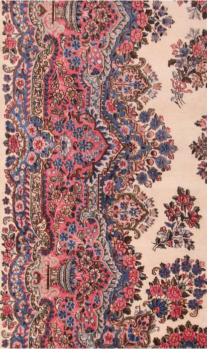 Kerman White Hand Knotted 911 X 144  Area Rug 400-17240 Image 12
