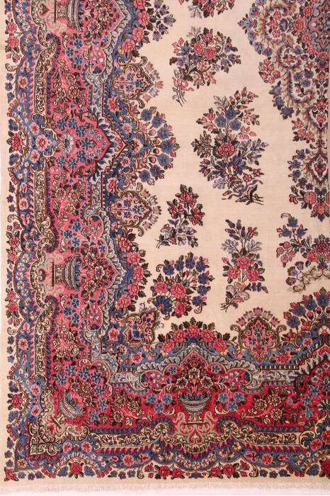 Kerman White Hand Knotted 911 X 144  Area Rug 400-17240 Image 13
