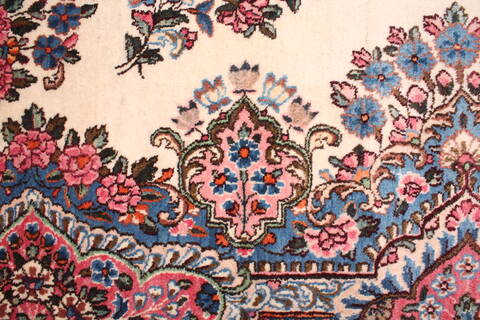 Kerman White Hand Knotted 911 X 144  Area Rug 400-17240 Image 14