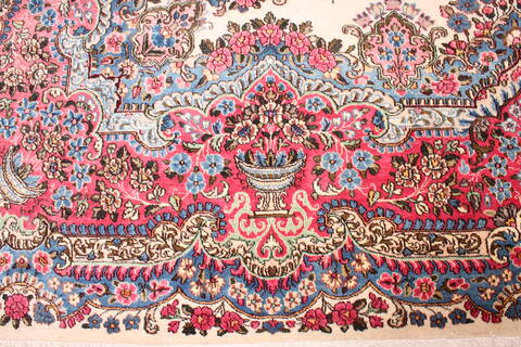 Kerman White Hand Knotted 911 X 144  Area Rug 400-17240 Image 18
