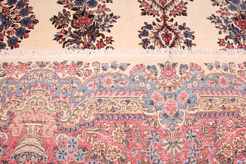 Kerman White Hand Knotted 911 X 144  Area Rug 400-17240 Image 19