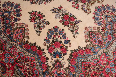 Kerman White Hand Knotted 911 X 144  Area Rug 400-17240 Image 21