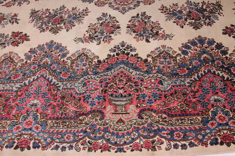 Kerman White Hand Knotted 911 X 144  Area Rug 400-17240 Image 26