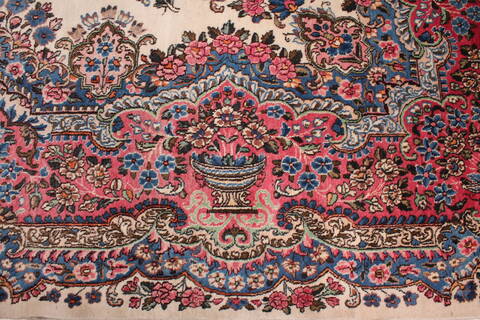Kerman White Hand Knotted 911 X 144  Area Rug 400-17240 Image 27