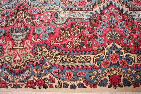 Kerman White Hand Knotted 911 X 144  Area Rug 400-17240 Image 28