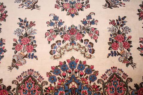 Kerman White Hand Knotted 911 X 144  Area Rug 400-17240 Image 29