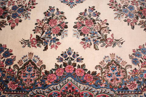 Kerman White Hand Knotted 911 X 144  Area Rug 400-17240 Image 31