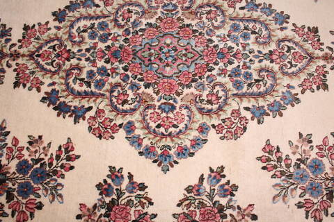 Kerman White Hand Knotted 911 X 144  Area Rug 400-17240 Image 32