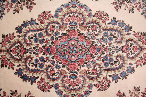 Kerman White Hand Knotted 911 X 144  Area Rug 400-17240 Image 34