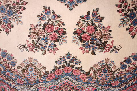 Kerman White Hand Knotted 911 X 144  Area Rug 400-17240 Image 35