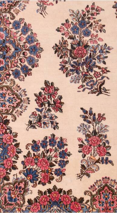 Kerman White Hand Knotted 911 X 144  Area Rug 400-17240 Image 8